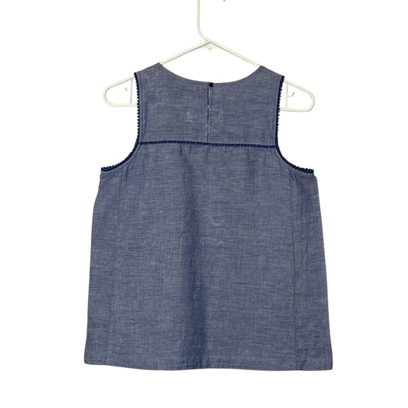 J. Crew Light Blue Tank Top,Size 2 - Picture 5 of 10